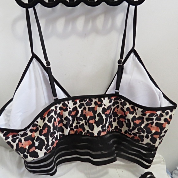 NEW 2 Pieces Leopard Print  Bikini / Lingerie Size 4X - Picture 4 of 6